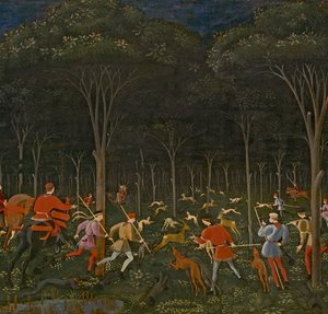 La Caccia nella Foresta, c.1465-70 (dettaglio)