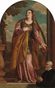 Santa Lucia e un donatore