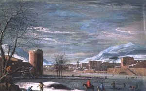 Paesaggio invernale da Paolo de (attr.) Filippi