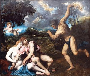 Marte e Venere, sorpresi da Vulcano Marte e Venere, sorpresi da Vulcano da Paris Bordone