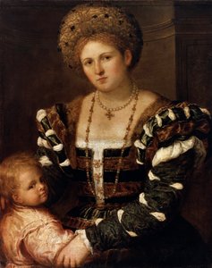 Ritratto di una signora con un ragazzo, 1530