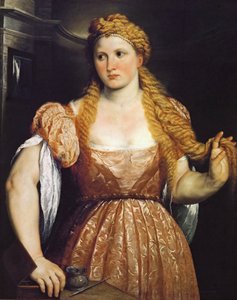 Ritratto di una giovane donna alla sua toilette
