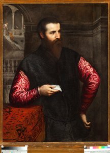 Ritratto di un nobile con maniche rosse