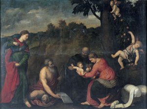 La Sacra Famiglia con i Santi Girolamo, Caterina d