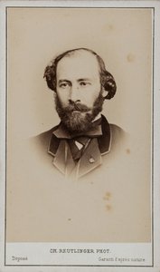 Ritratto di Octave Feuillet 1821-1890 da Paris . Photo studio Reutlinger