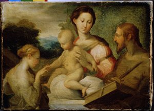 Il matrimonio mistico di Santa Caterina da Parmigianino