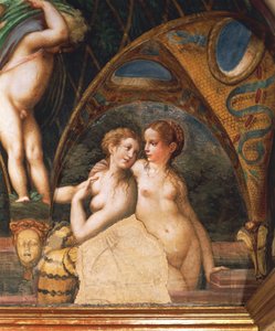 Coppia di ninfe, dal Mito di Diana e Atteone da Parmigianino