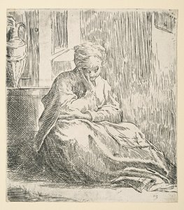 Donna seduta a terra, conosciuta come Santa Taide da Parmigianino