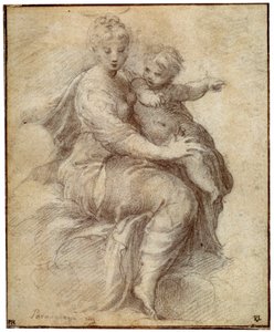 Madonna e Bambino sulle nuvole da Parmigianino