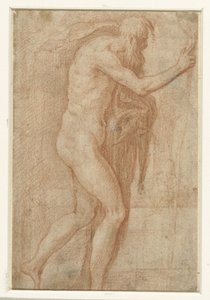 Uomo che alza il dito in segno di avvertimento da Parmigianino