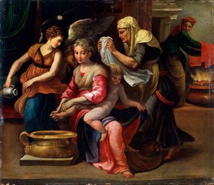 Il bagno del bambino, XVI secolo da Parmigianino