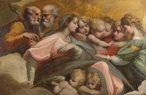 Il Matrimonio Mistico di Santa Caterina, ca 1524 da Parmigianino