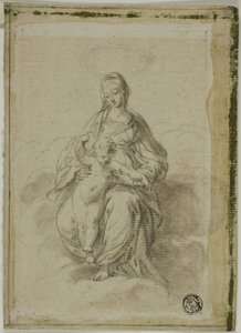 Vergine e Bambino seduti sulle nuvole da Parmigianino
