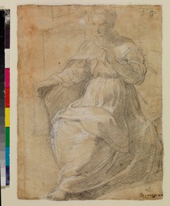 Donna con un fuso da Parmigianino