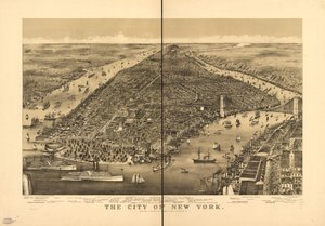 La città di New York da Parsons and Atwater; Currier and Ives