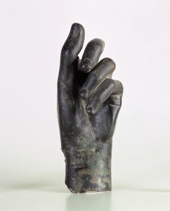 Frammento di una mano, possibilmente di un arciere, da Shami, Malamir, Iran da Parthian School