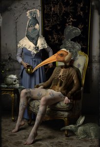 Figure di uccelli surreali