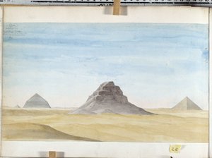 Veduta della Piramide di Dachour