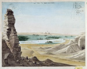 Vista presa dal Monte Kattan. Egitto. 1818