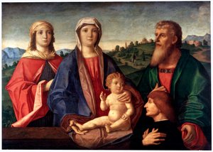 Madonna col Bambino e Santi e Donatore da Pasqualino Veneto