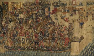 Gli Arazzi di Pastrana, manifattura di Tournai, probabilmente dalla bottega di Passchier Grenier, c.1471 - 1475 da Pasquier (workshop of) Grenier