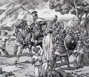 Attacco barbarico alla Romano Britannica
