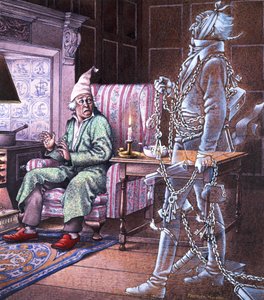 Fantasma di Natale (gouache su carta)