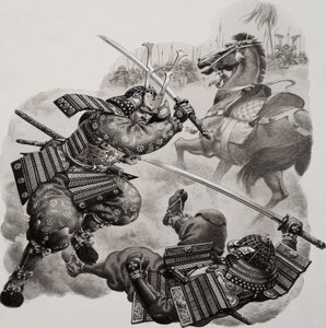 Samurai (gouache su carta)