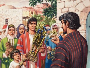 La storia di Giacobbe (gouache su carta)
