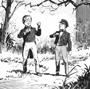 Illustrazione per Grandi speranze di Charles Dickens (penna e inchiostro)