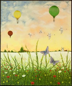 High Flyers, 2011 (acrilico su calico) da Pat Scott