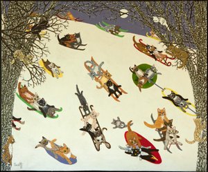 Holding On, 2011 (acrilico su calicò)