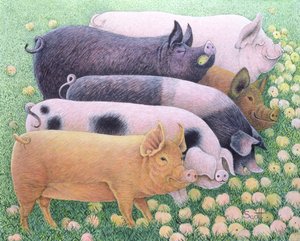 Puro piacere (acrilico su calicò)