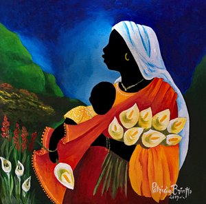 Madonna e bambino - Tenerezza, 2019 da Patricia Brintle