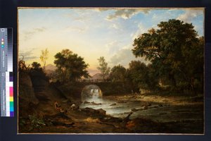 Veduta del ponte Douglas vicino a Inverary, Argyllshire da Patrick Nasmyth