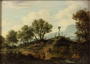 Gli Aberuchills (Le colline di Loch Aber), 1824 da Patrick Nasmyth
