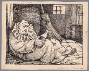 Barone van Voorst tot Voorst come carnevalesco da Patricq Kroon (signed by artist)