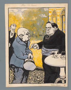 Caricatura della chiesa cattolica romana da Patricq Kroon (signed by artist)