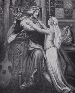 Re Riccardo II con la giovane Isabella di Valois