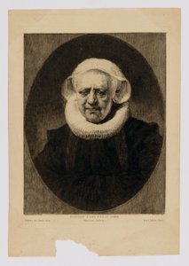 Ritratto di una vecchia signora da Paul Adolphe Rajon