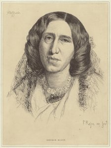 Ritratto di George Eliot da Paul Adolphe Rajon