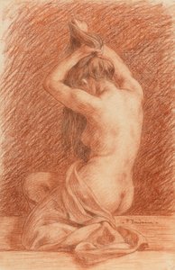 Figura femminile che veste i capelli da Paul Albert Baudouin