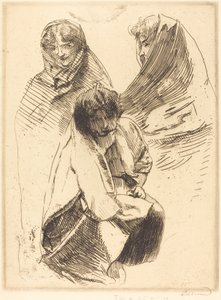 Tre donne velate Trois femmes voilées, 1899 da Paul Albert Besnard