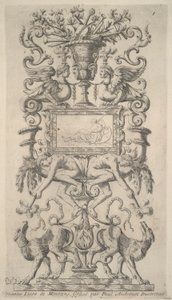Disegno ornamentale da Paul Androuet Du Cerceau