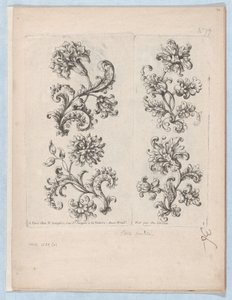 Serie di piccoli motivi floreali, Tavola 1, ca. 1670-85 da Paul Androuet Du Cerceau