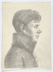 Ritratto di un giovane uomo di profilo, 1808 da Paul Anton Skerl