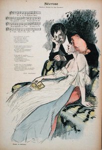 Nevrosi, illustrazione per una poesia di Jean Grandeau, c.1896