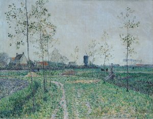 Paesaggio autunnale vicino a Knokke, Belgio