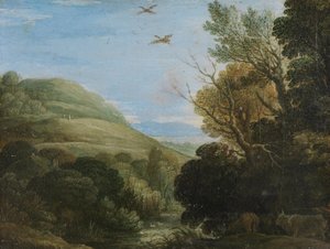 Paesaggio collinare da Paul Bril
