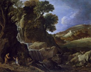 Cristo tentato nel deserto da Paul Brill